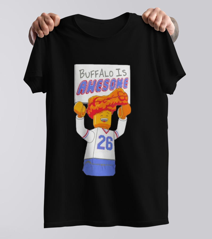 Buffalo Is Awesome Buffalo Bills Chicken Wing Hat 26 Football Fan T-Shirt