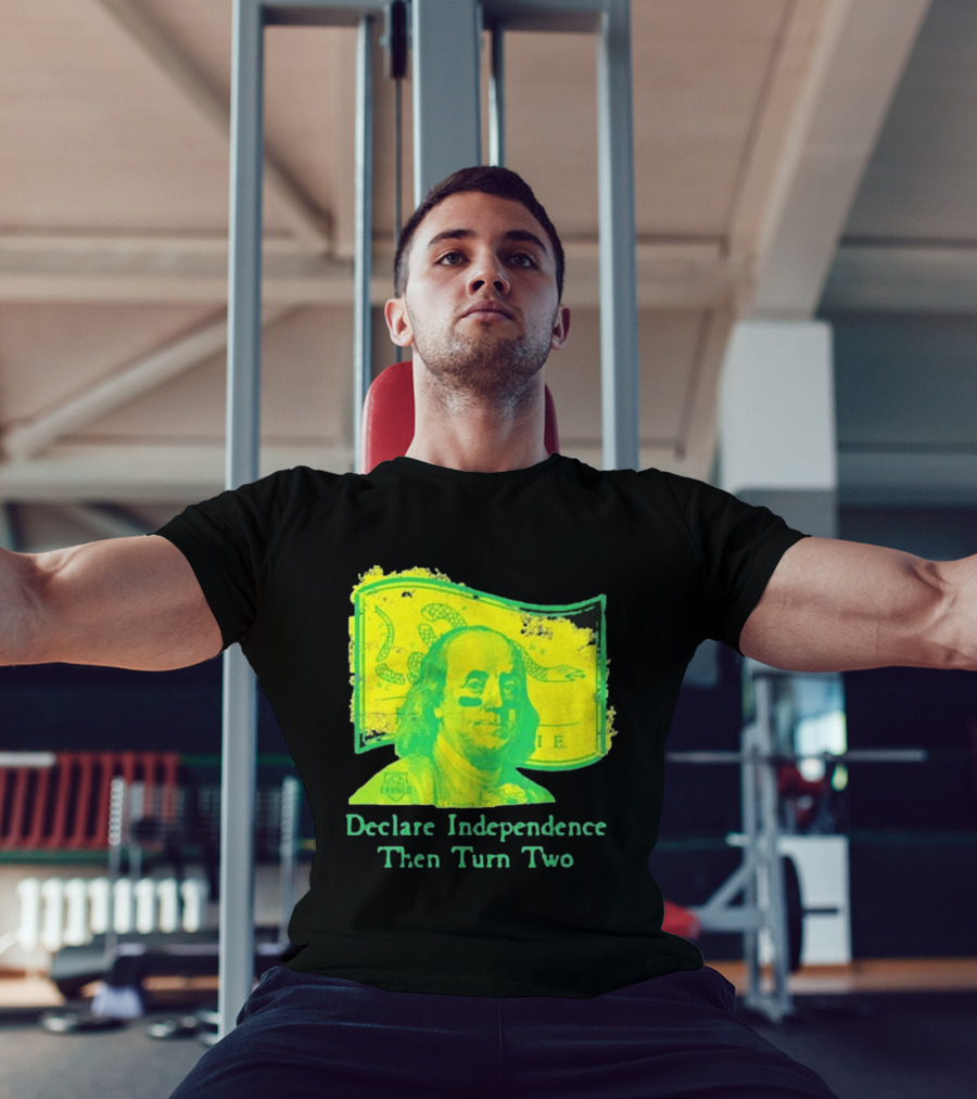 Declare Independence Then Turn Two Benjamin Franklin Join Or Die Snake Flag T-Shirt