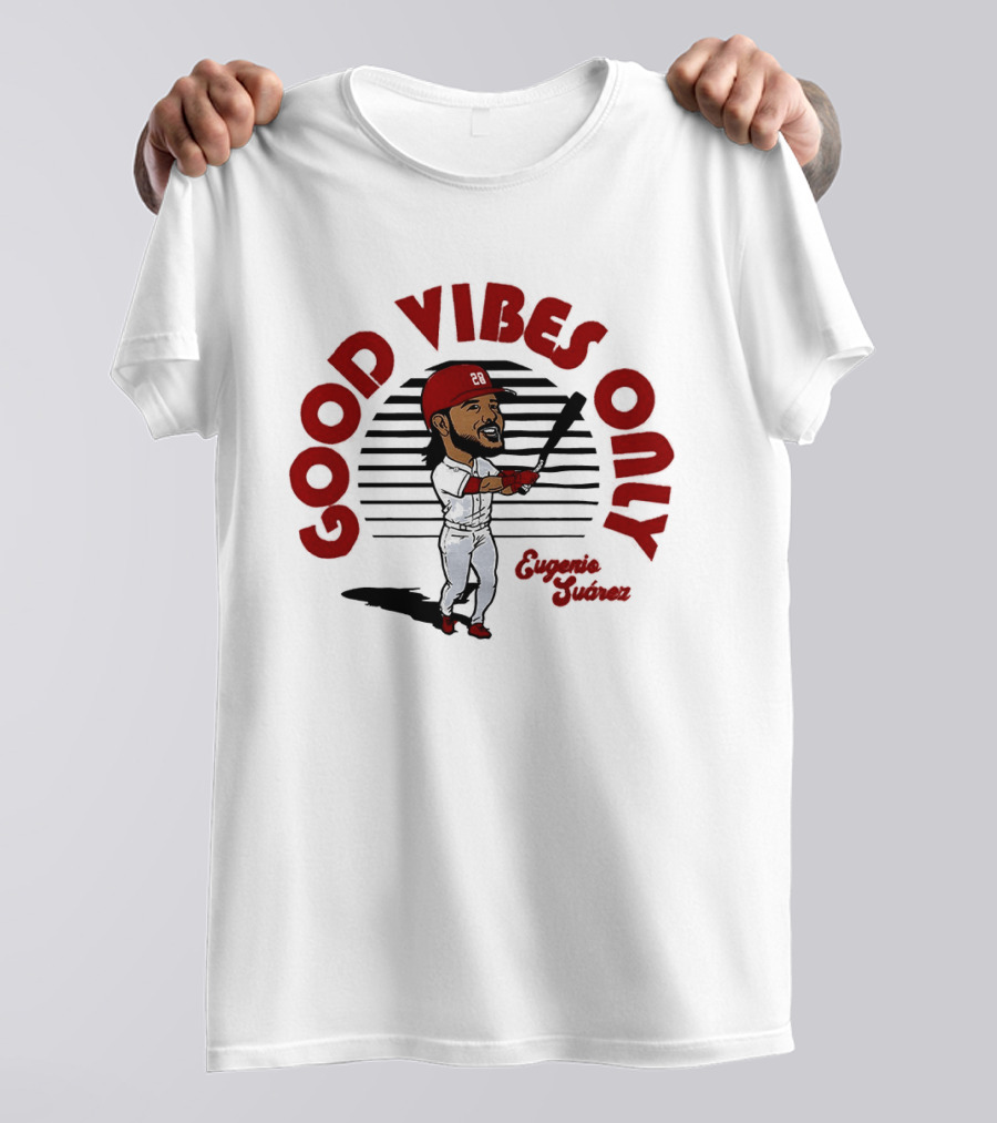 Eugenio Suárez Cincinnati Reds Good Vibes Only T-Shirt