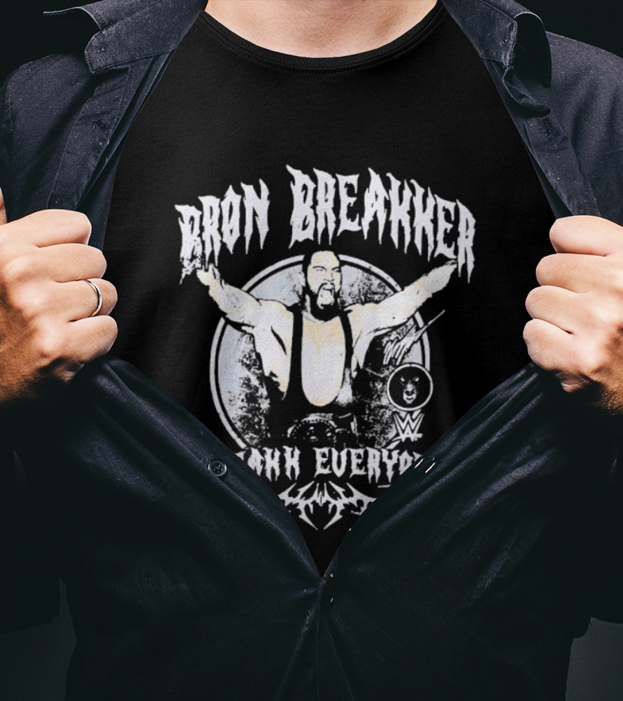 WWE Bron Breakker Break Everyone Graphic Wrestling Merchandise Red For Sale T-Shirt