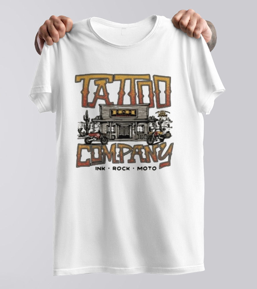 Hart & Huntington Tattoo Company Ink Rock Moto Saloon T-Shirt