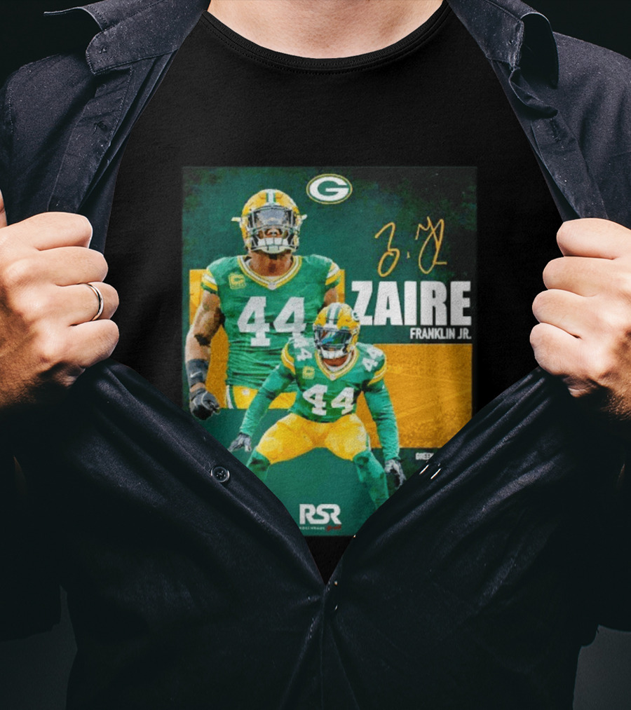 Zaire Franklin Jr Green Bay Packers 44 Signature Edition T-Shirt