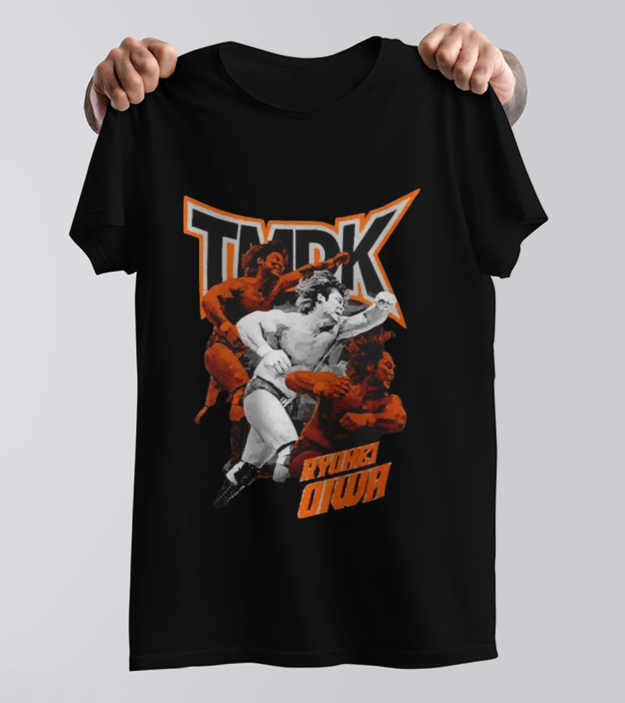 TMDK Ryohei Oiwa The Grip Wrestling Action Orange T-Shirt