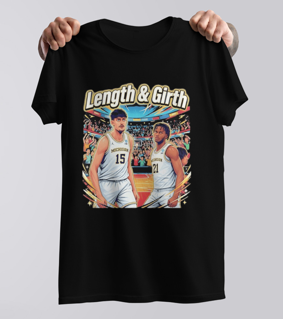 Aday Mara Morez Johnson Jr Michigan Wolverines Length & Girth T-Shirt
