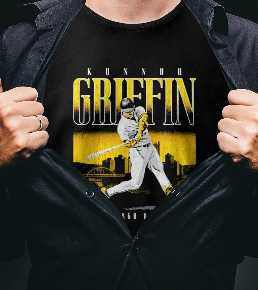 Konnor Griffin Pittsburgh Baseball City Skyline T-Shirt