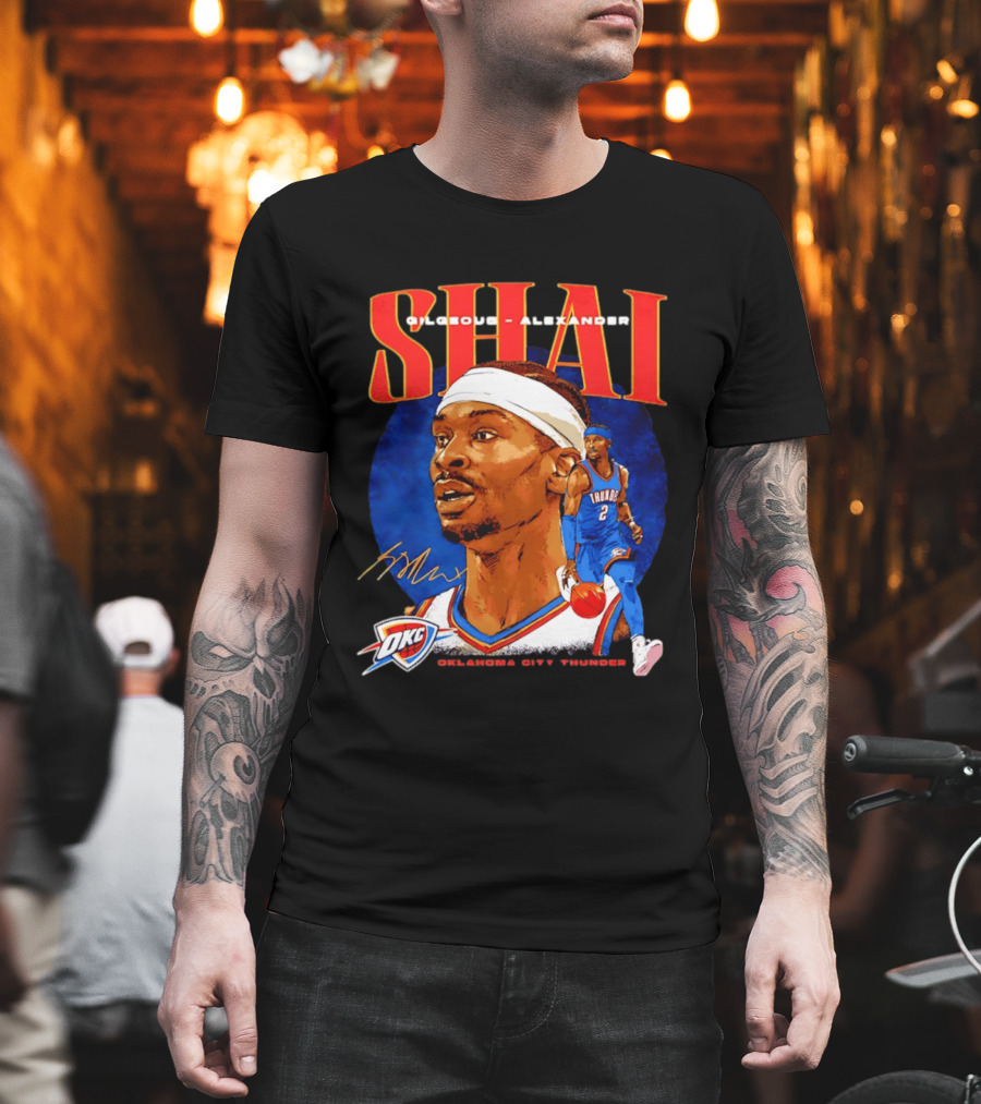 SHAI Gilgeous Alexander OKC Thunder Oklahoma City T-Shirt