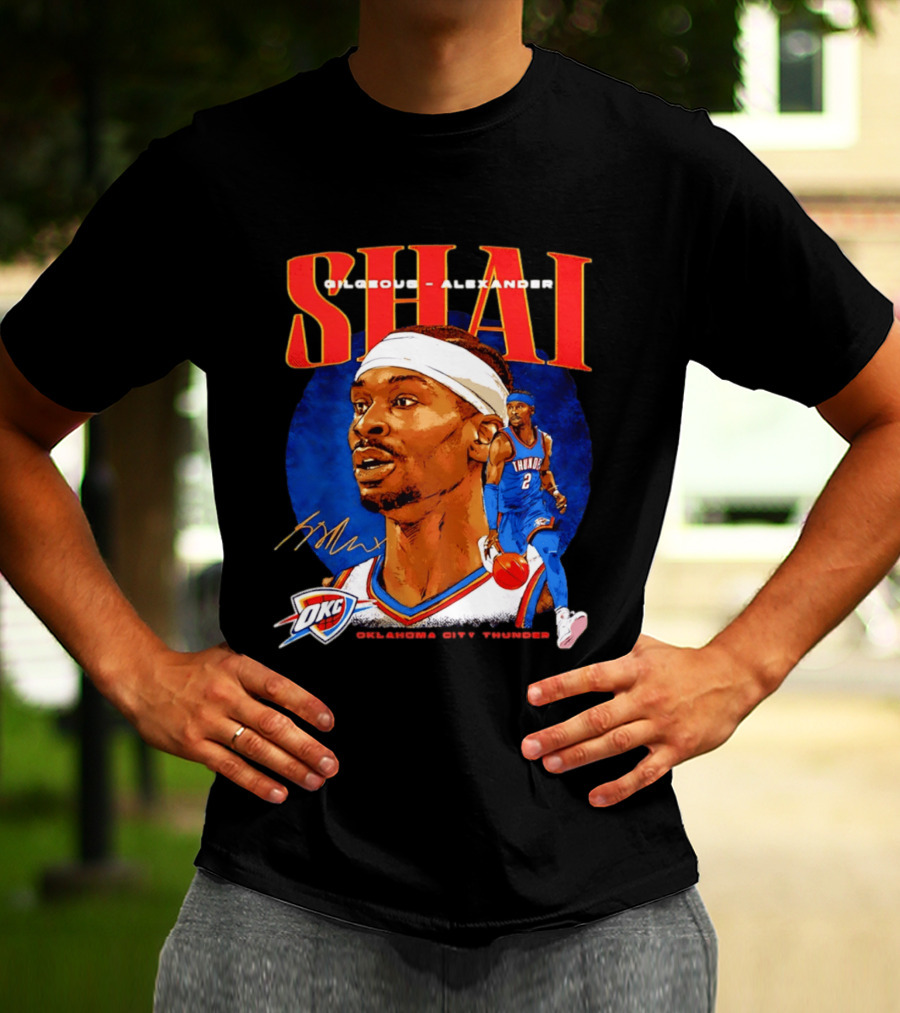 SHAI Gilgeous Alexander OKC Thunder Oklahoma City T-Shirt