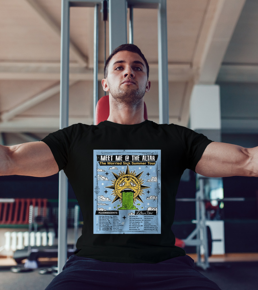 Meet Me @ The Altar The Worried Sick Summer Tour 2026 Dates Fluorescents Leisure Hour T-Shirt