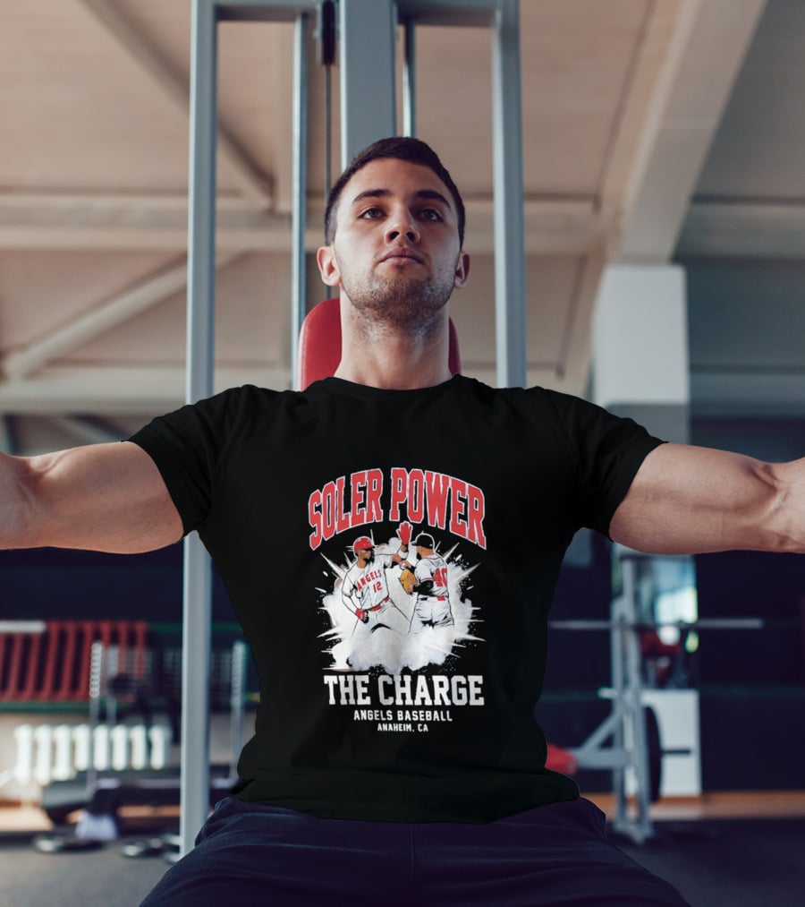 Soler Power The Charge Angels Baseball Anaheim CA T-Shirt