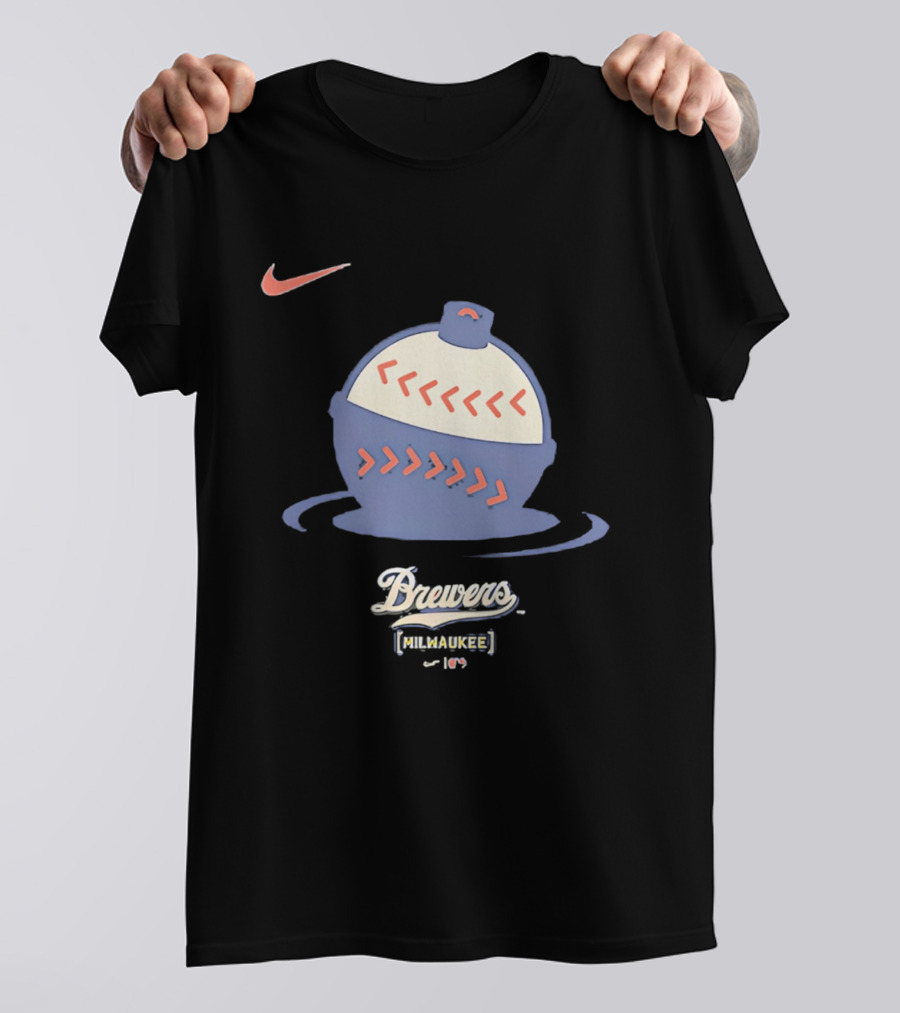Nike Milwaukee Brewers Brewers Milwaukee 414 2026 City Connect Large T-Shirt