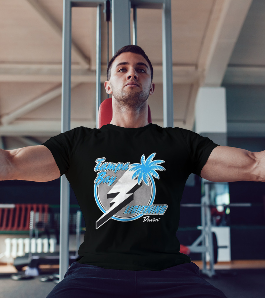 Tampa Bay Lightning NHL Tropics Palm Tree And Bolt T-Shirt