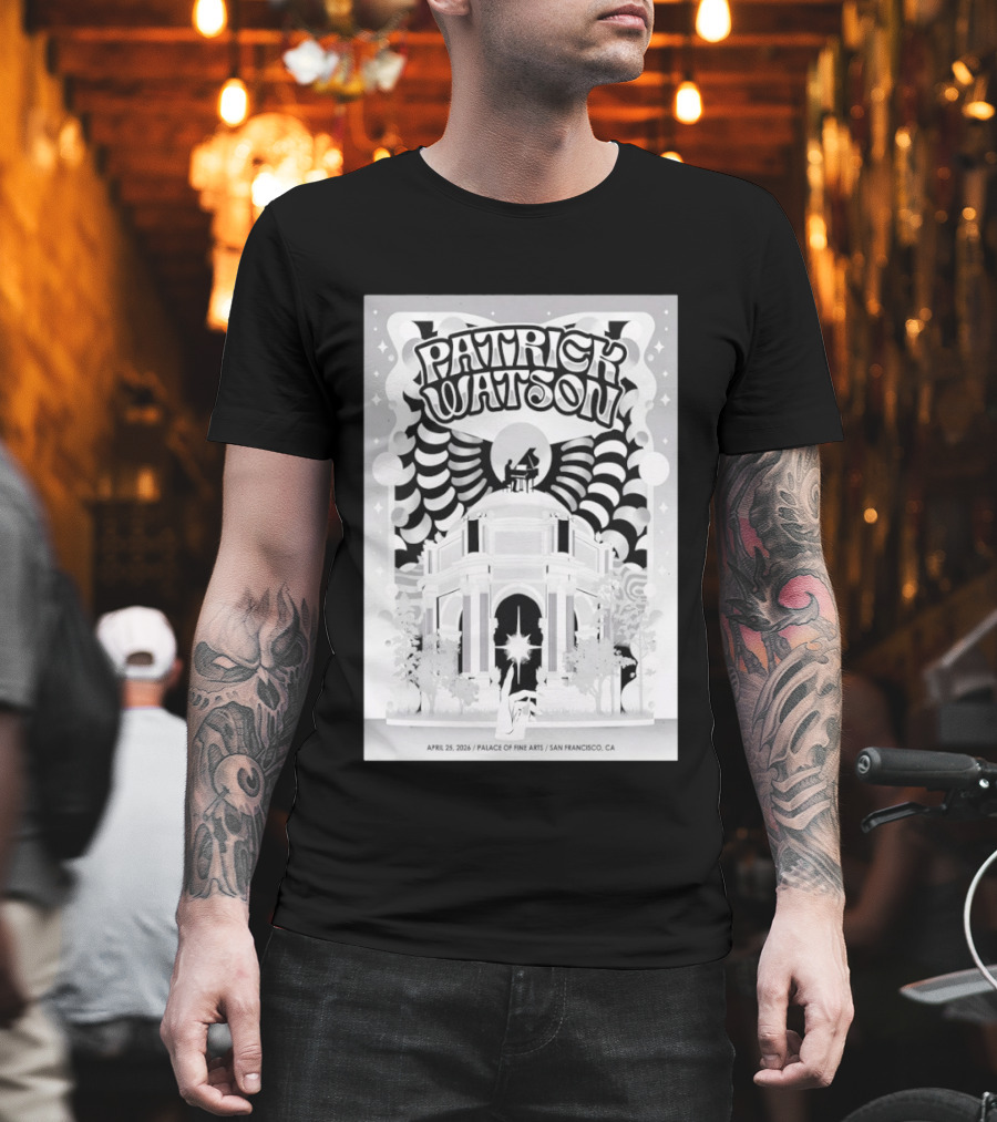 Patrick Watson April 25 2026 Palace Of Fine Arts San Francisco CA T-Shirt