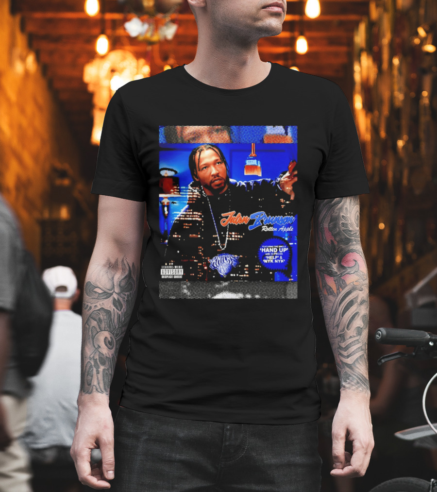 Jalen Brunson Rotten Apple Knicks Hand Up NYYK Empire T-Shirt