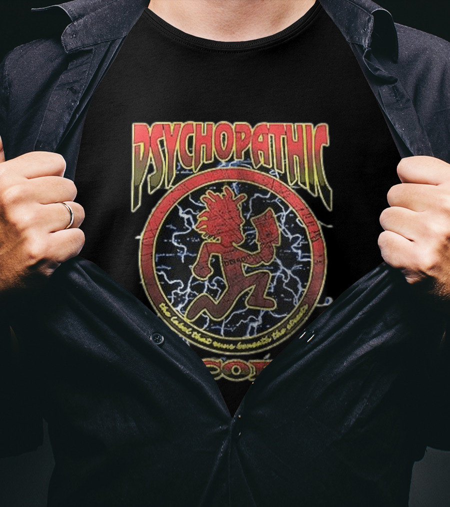 Psychopathic Records Lightning Hatchet Man Circle Seal T-Shirt
