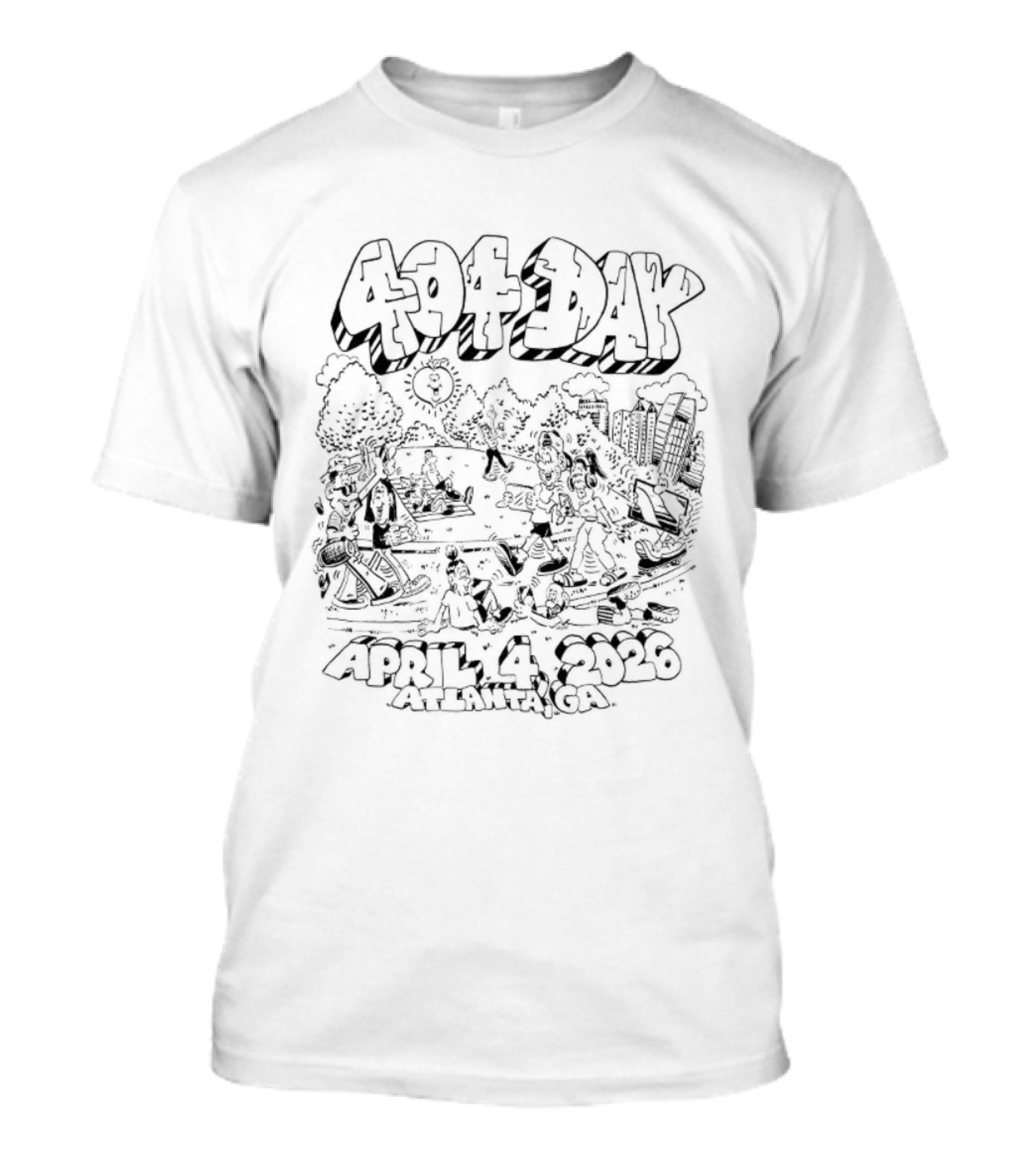 April 4 2026 404 Day Atlanta Piedmont Park T-Shirt