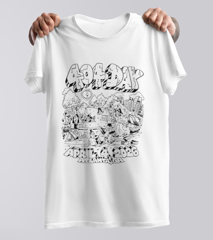 April 4 2026 404 Day Atlanta Piedmont Park T-Shirt