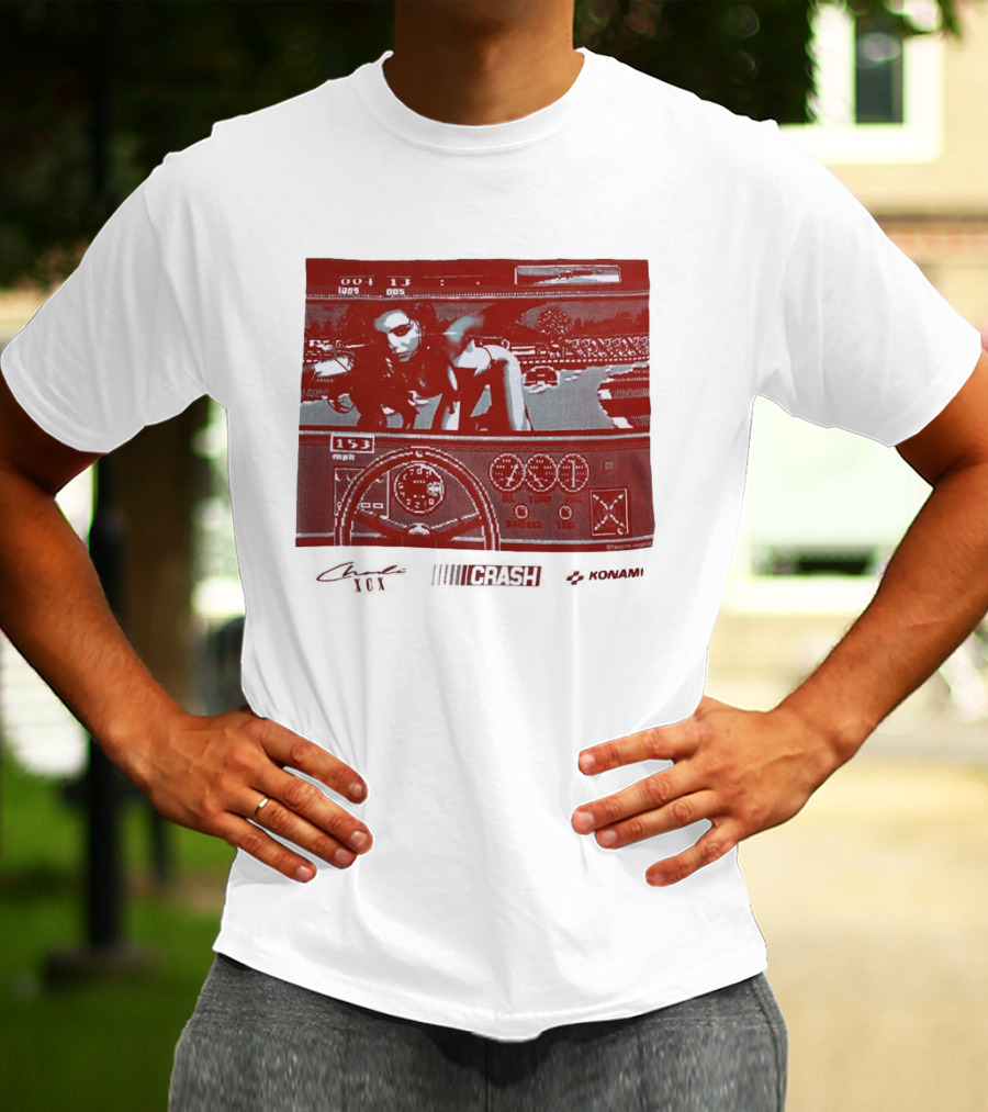 Charli XCX Konami Retro Video Game Racer Speed Aesthetic T-Shirt