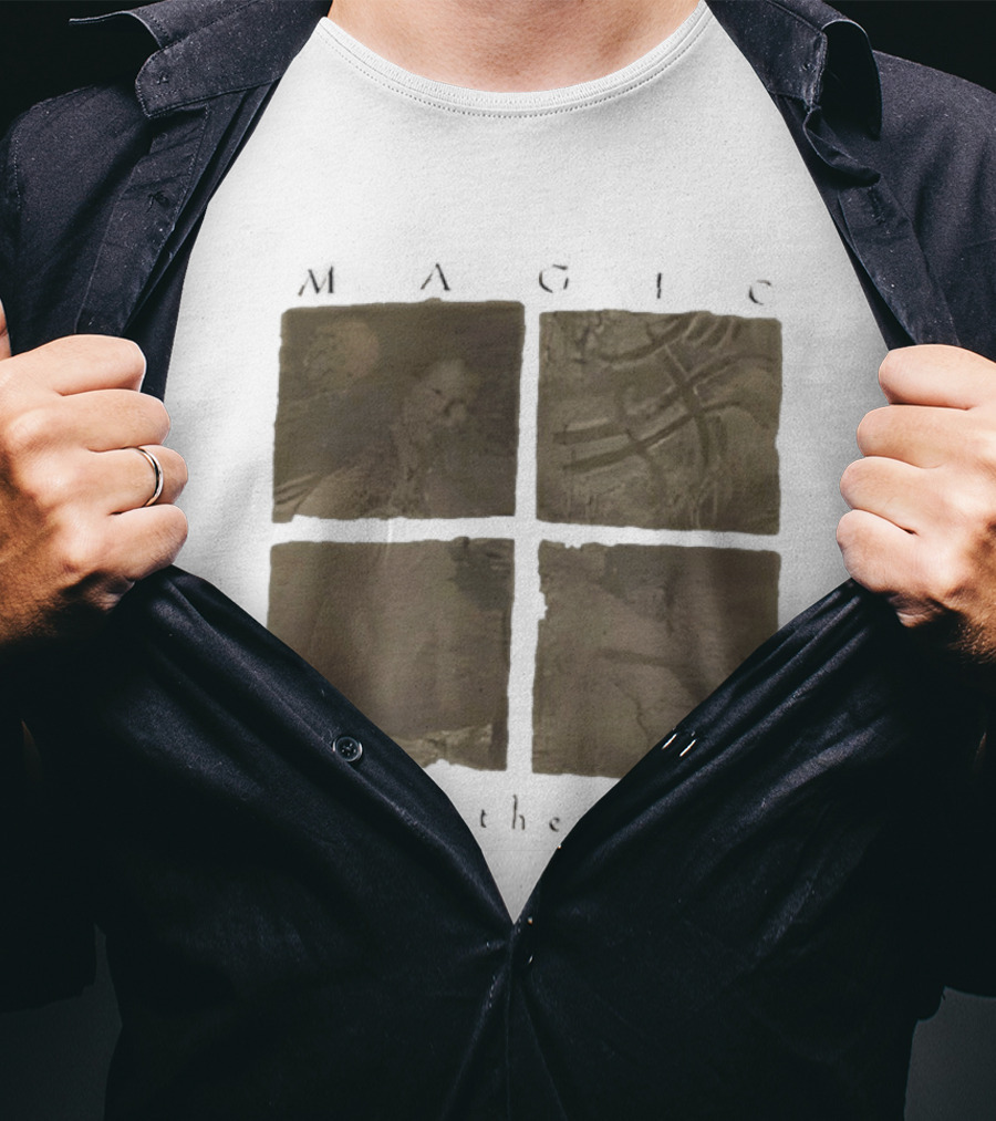 Magic The Gathering I Brown Four Panels Abstract T-Shirt