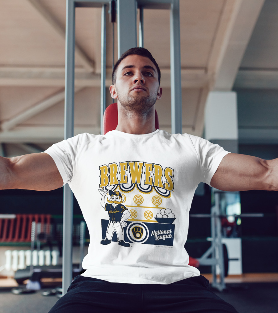 Milwaukee Brewers National League 2026 Step Back Up T-Shirt