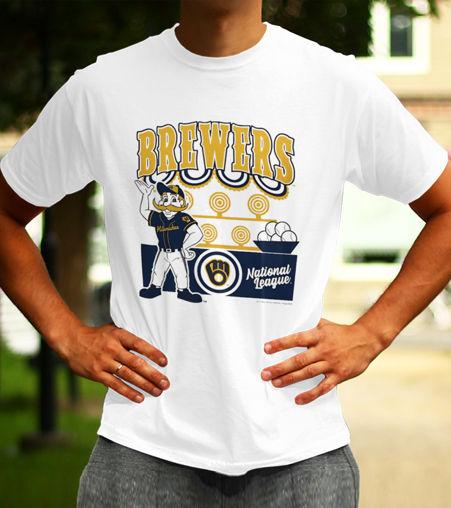 Milwaukee Brewers National League 2026 Step Back Up T-Shirt