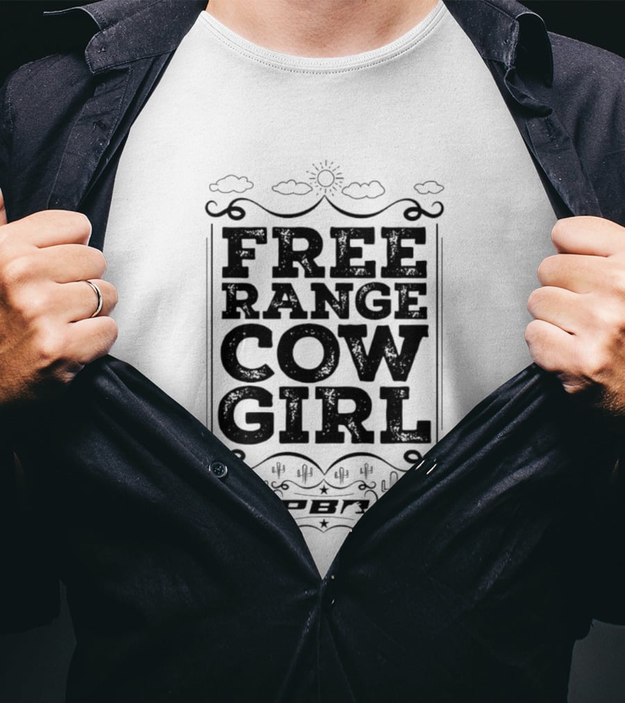 PBR Free Range Cowgirl 2026 Professional Bull Riders T-Shirt