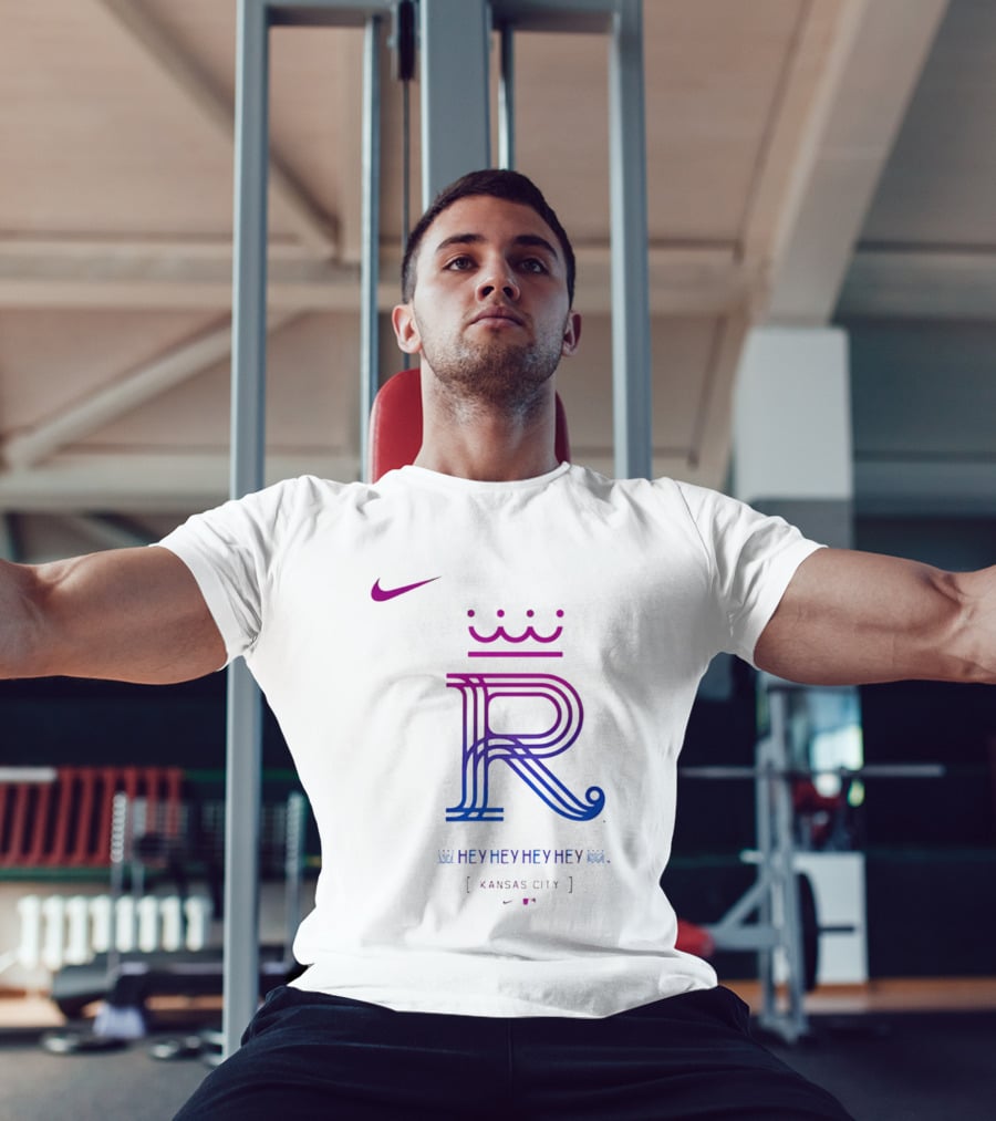 Kansas City Royals 2026 City Connect Hey Hey Hey Nike Royals Large T-Shirt