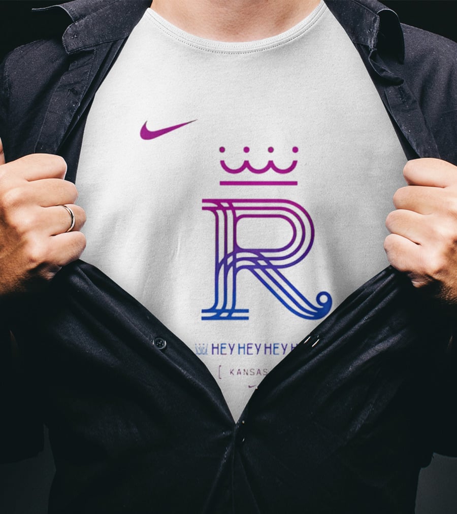 Kansas City Royals 2026 City Connect Hey Hey Hey Nike Royals Large T-Shirt