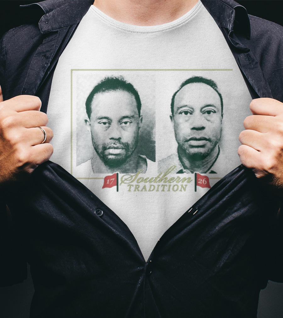 Tiger Woods Southern Tradition Shot 17 26 Image T-Shirt