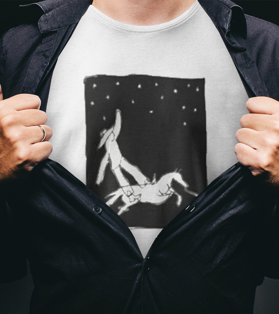 Anna Tivel Cowboy Under Starry Night T-Shirt