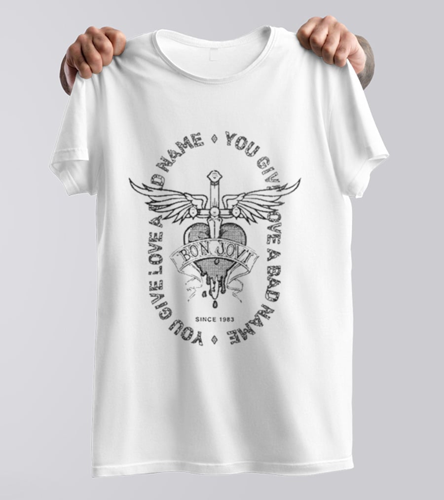 Bon Jovi You Give Love A Bad Name Since 1983 T-Shirt