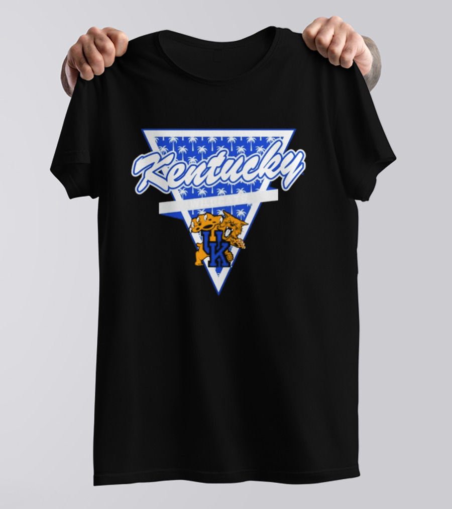 Kentucky Wildcats Palm Tree Triangle Vintage Vibe T-Shirt