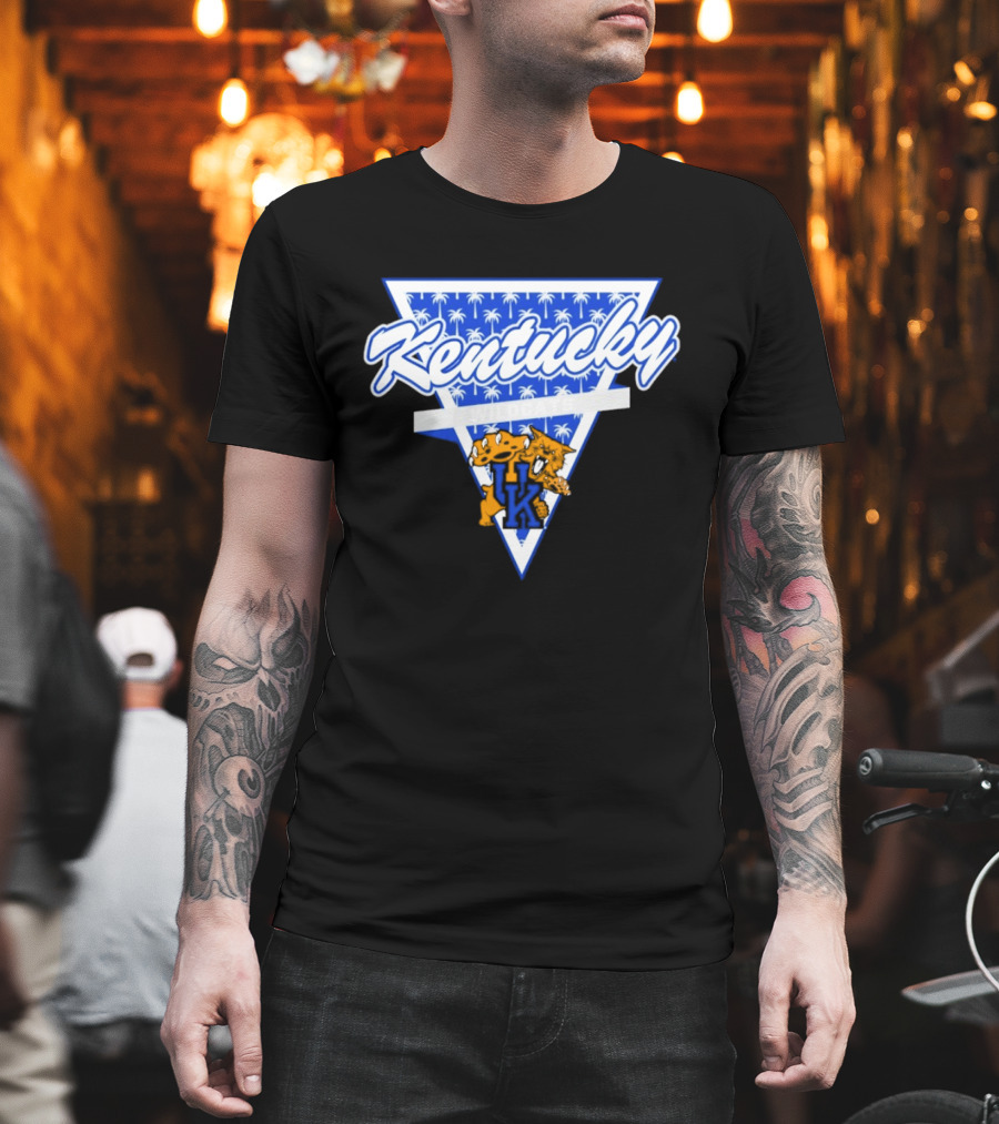 Kentucky Wildcats Palm Tree Triangle Vintage Vibe T-Shirt