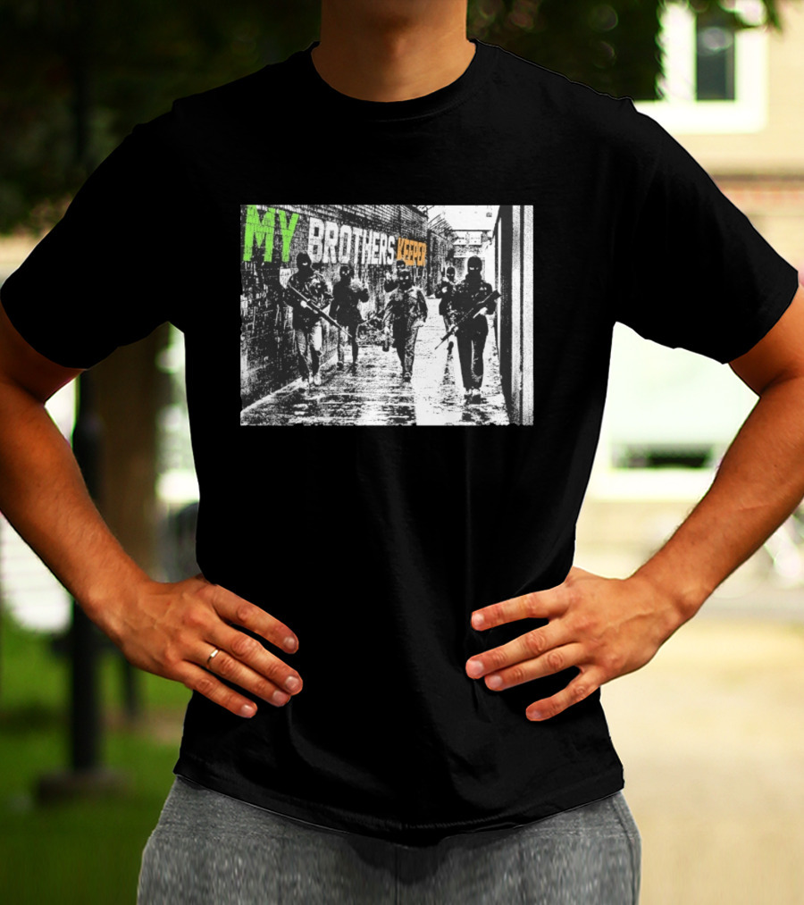 Omerta My Brothers Keeper Masked Figures Alleyway T-Shirt