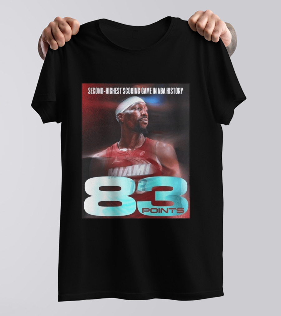 Miami 83 Points Bam Adebayo Second Highest Scoring Game In NBA History T-Shirt