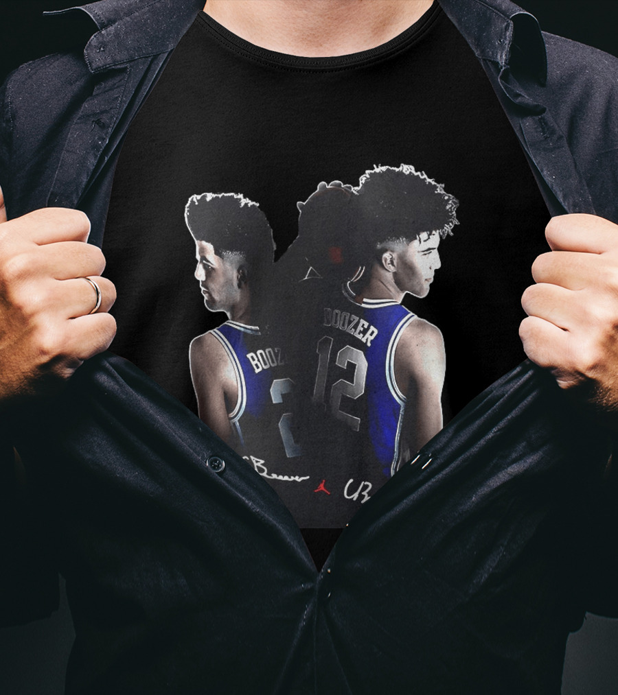 Cayden Boozer Cameron Boozer Duke Blue Devils Basketball Numbers 2 12 T-Shirt