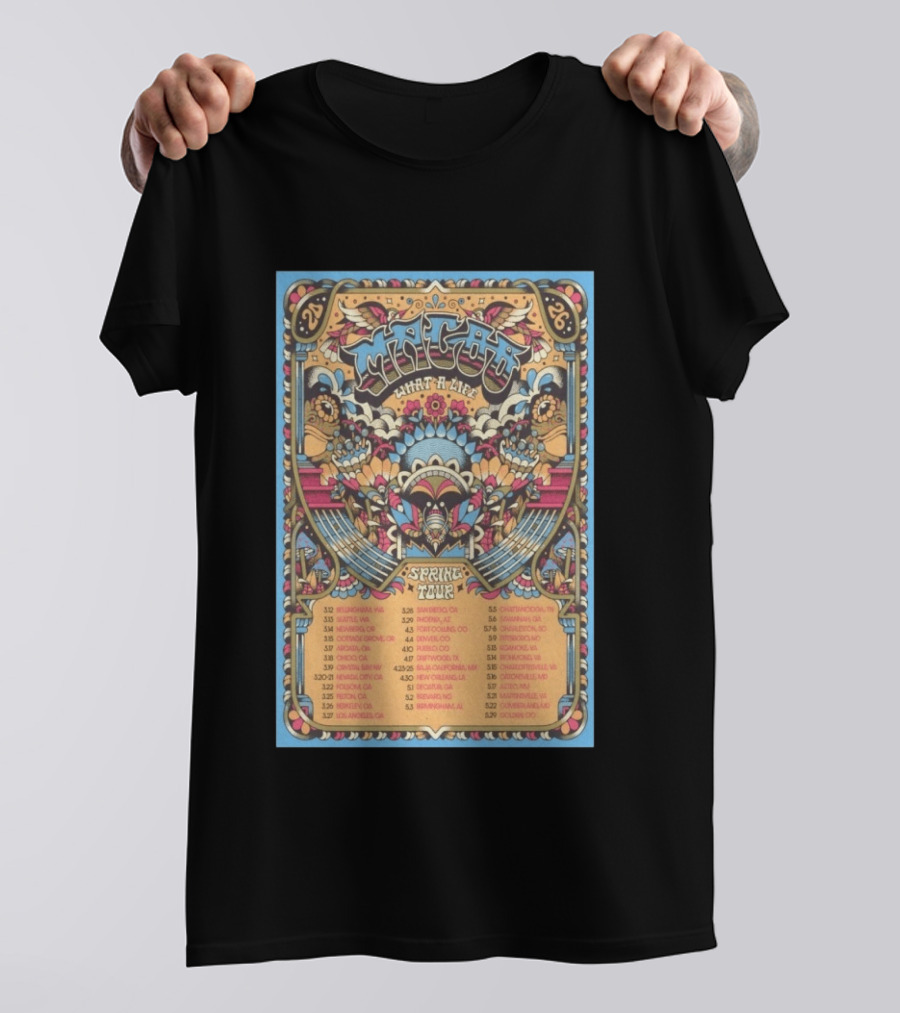 Magoo What A Life Spring Tour 2026 Vintage Festival Dates T-Shirt