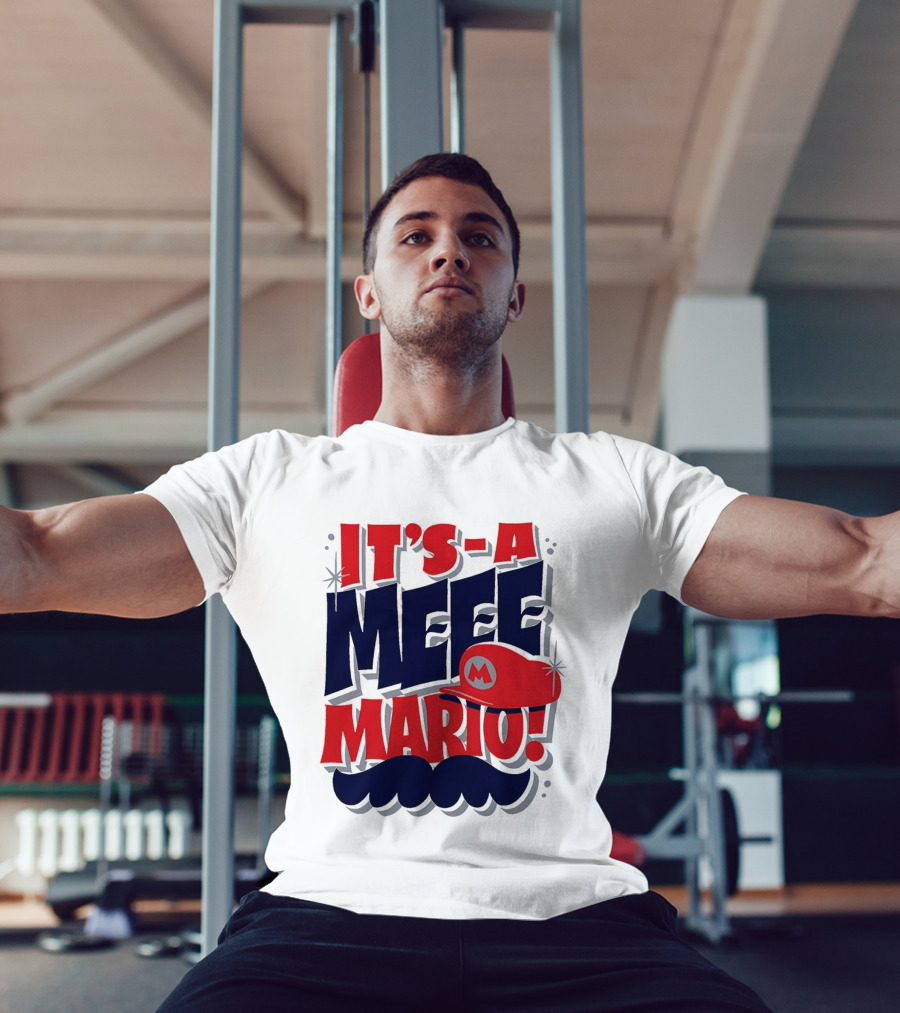 It's A Meee Mario M Moustache Cap T-Shirt
