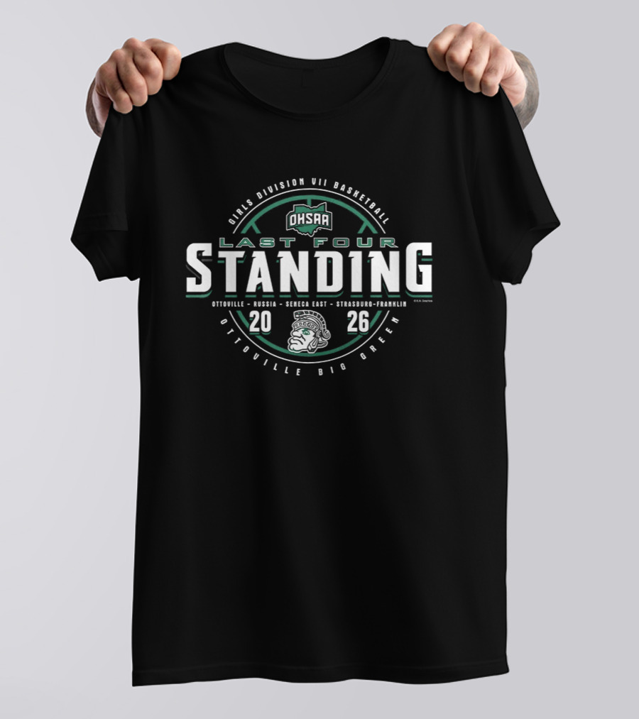 Ottoville Big Green Last Four Standing 2026 Ohio Division VII Basketball Tournament T-Shirt