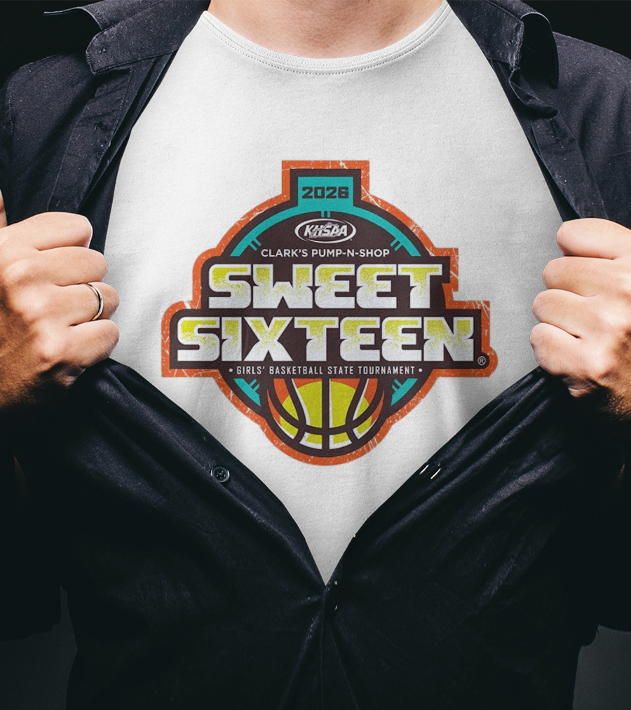 Clark's Pump N Shop Sweet Sixteen 2026 KHSAA Girls Basketball State Tournament T-Shirt