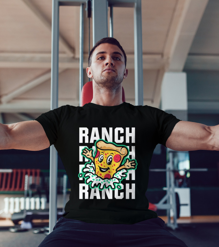 Tulsa Ranch Dippers Pizza With Ranch Splash T-Shirt