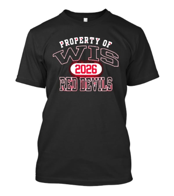 Property Of Wis Washington Red Devils Class Of 2026 T-Shirt