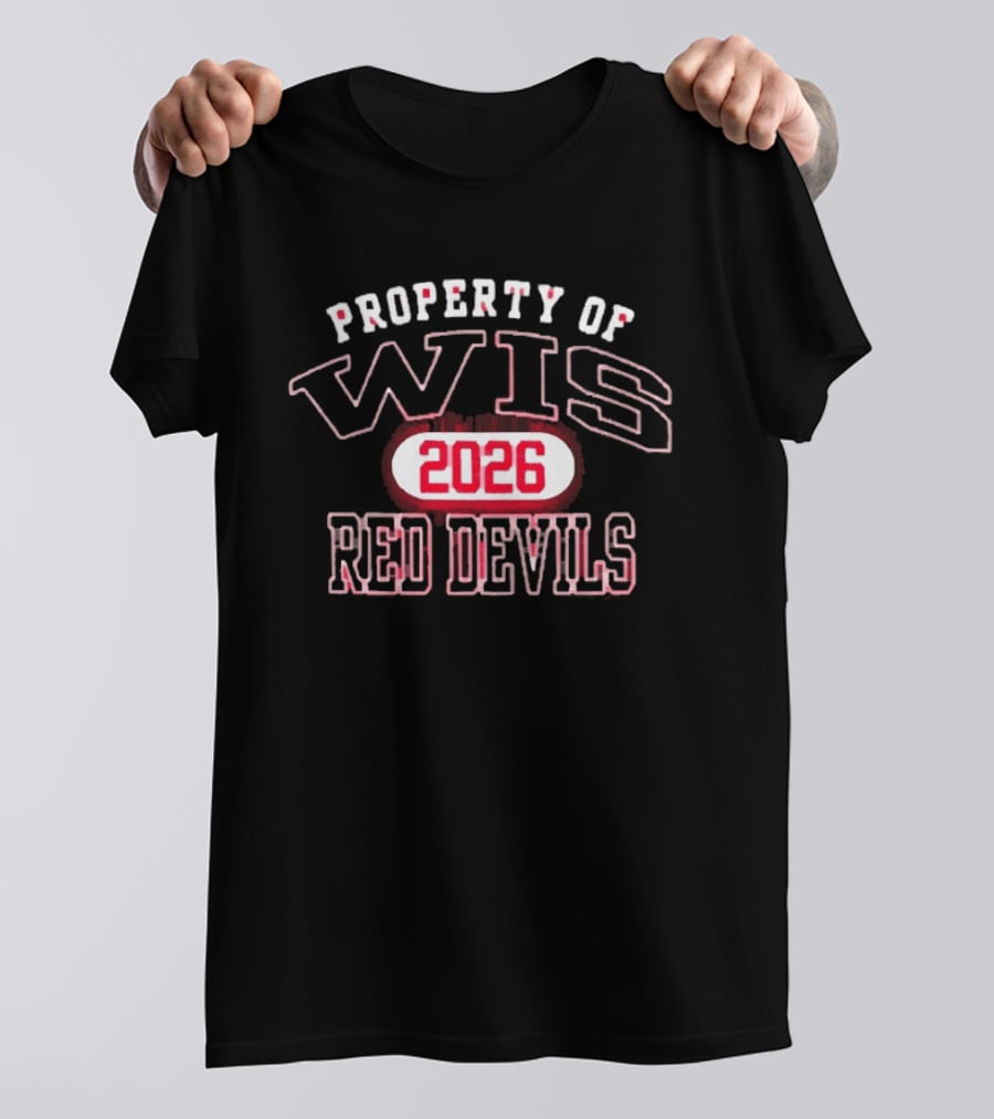 Property Of Wis Washington Red Devils Class Of 2026 T-Shirt