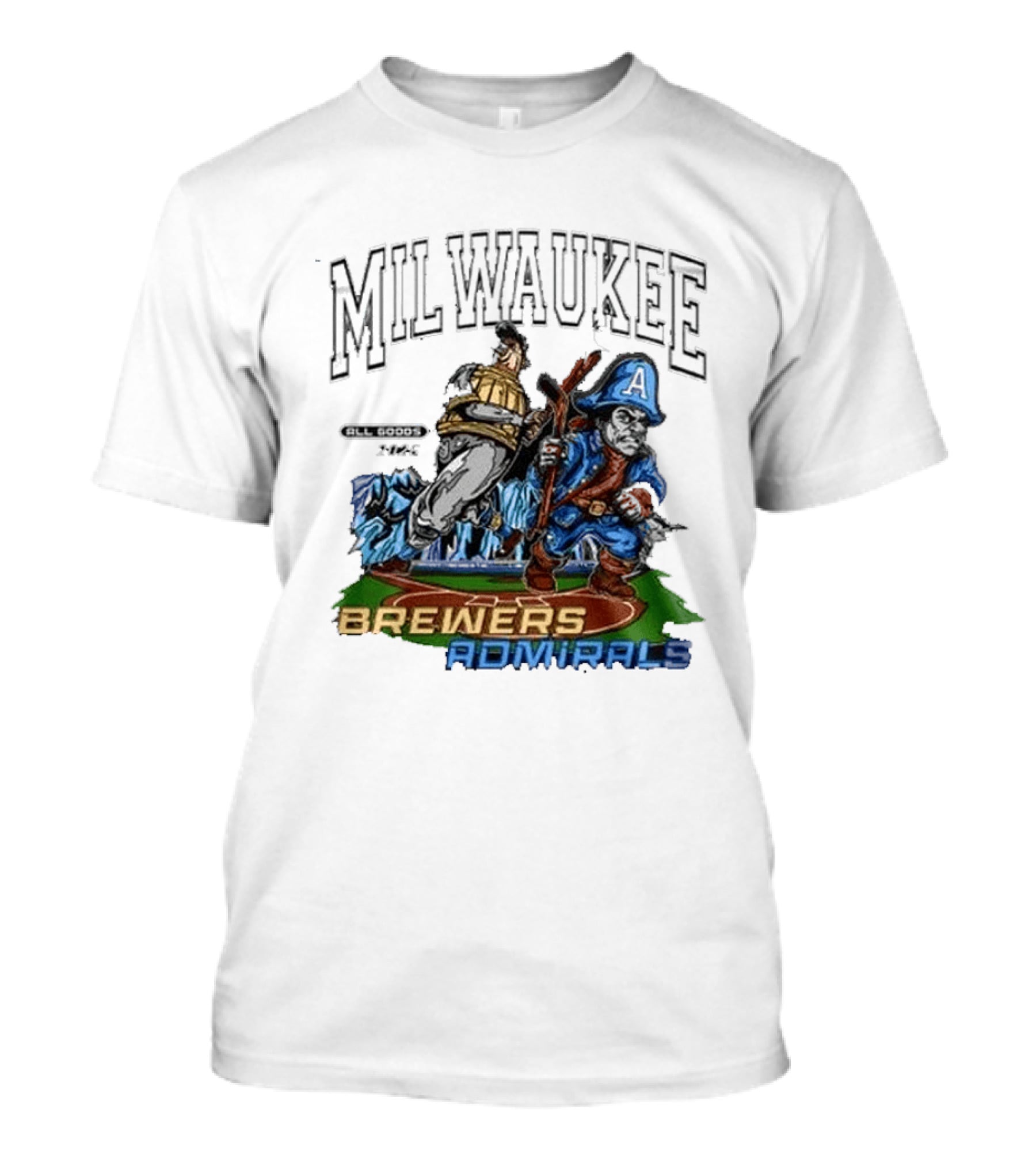 Milwaukee Brewers Admirals 2026 Night Collaboration T-Shirt