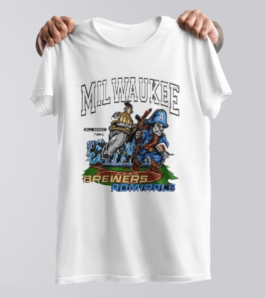 Milwaukee Brewers Admirals 2026 Night Collaboration T-Shirt