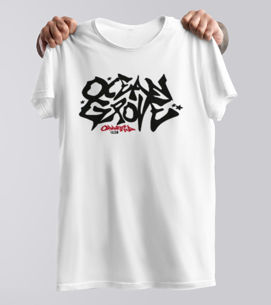 Ocean Grove Oddworld Lettering With Stars And Tag T-Shirt
