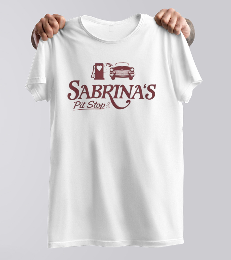 Sabrina's Pit Stop Vintage Car And Gas Pump T-Shirt
