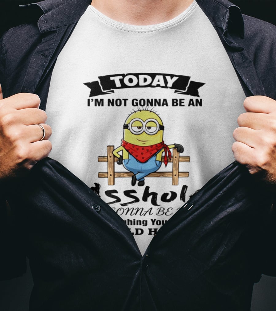 Today I'm Not Gonna Be An Asshole I'm Gonna Be Nice Stop Laughing You F**kers It Could Happen Minion T-Shirt
