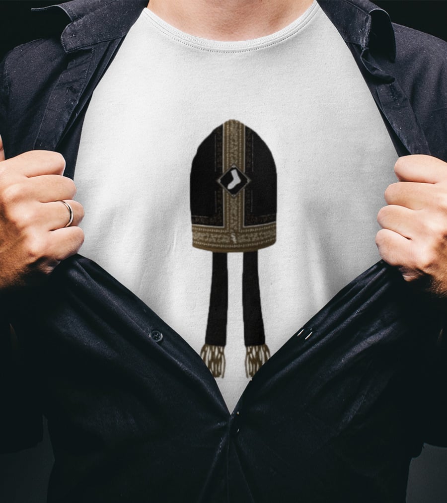 Pope Leo XIV Chicago White Sox Mitre Hat With Sox T-Shirt