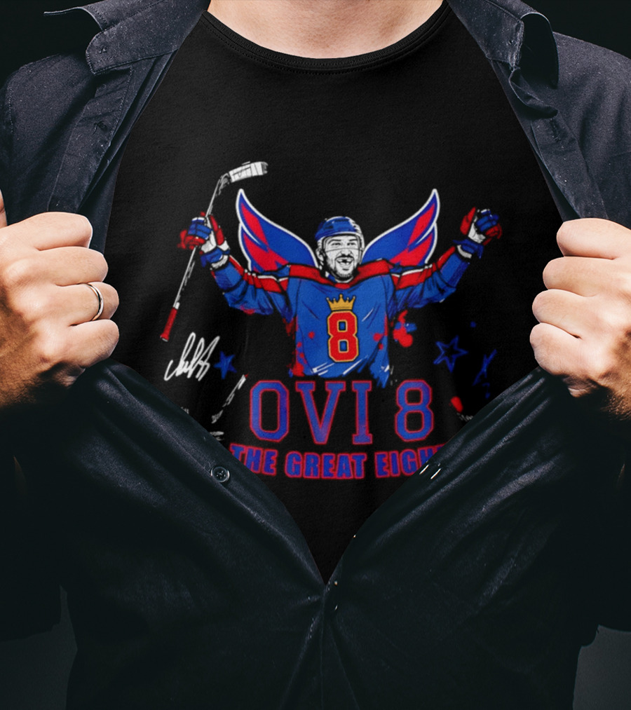 Ovi 8 The Great Eight Washington Capitals Alexander Ovechkin T-Shirt