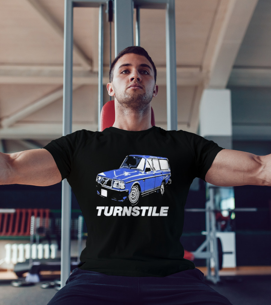 Turnstile Oversized Blue Car T-Shirt